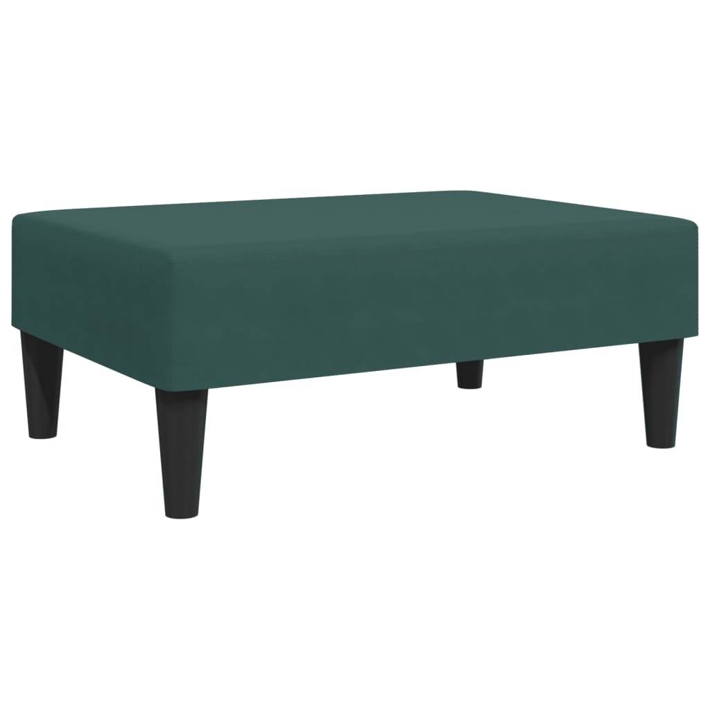 vidaXL Fußhocker Dunkelgrün 77x55x31 cm Samt