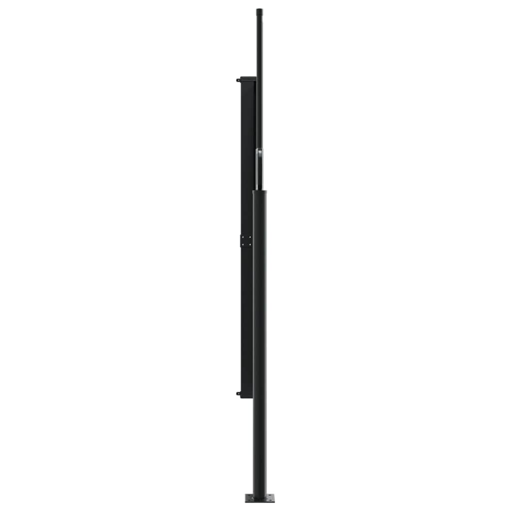 vidaXL Seitenmarkise Ausziehbar Dunkelgrün 160x500 cm