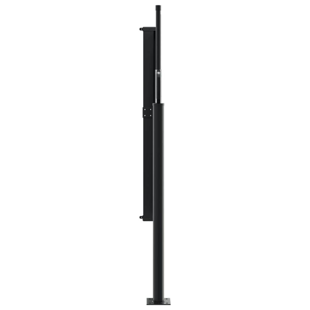 vidaXL Seitenmarkise Ausziehbar Dunkelgrün 120x600 cm