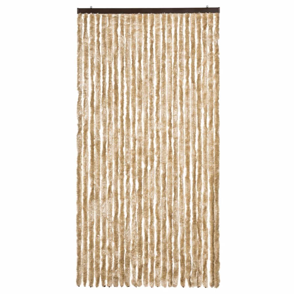 vidaXL Fliegenvorhang Beige 100x200 cm Chenille