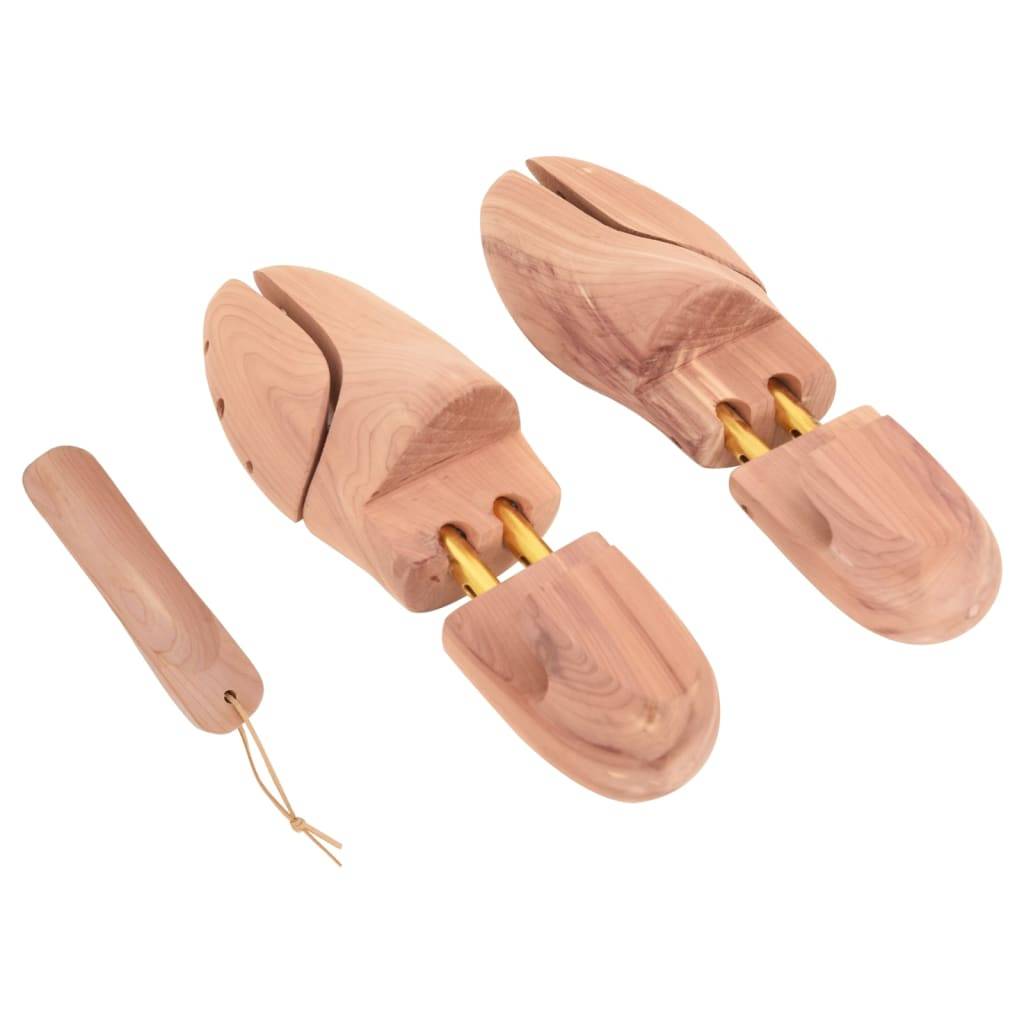 vidaXL Schuhspanner mit Schuhlöffel EU 40-41 Massivholz Zeder