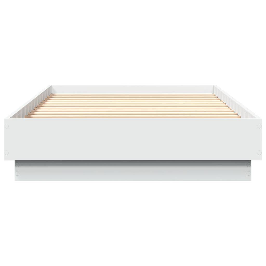 vidaXL Bettgestell Weiß 90x190 cm Holzwerkstoff