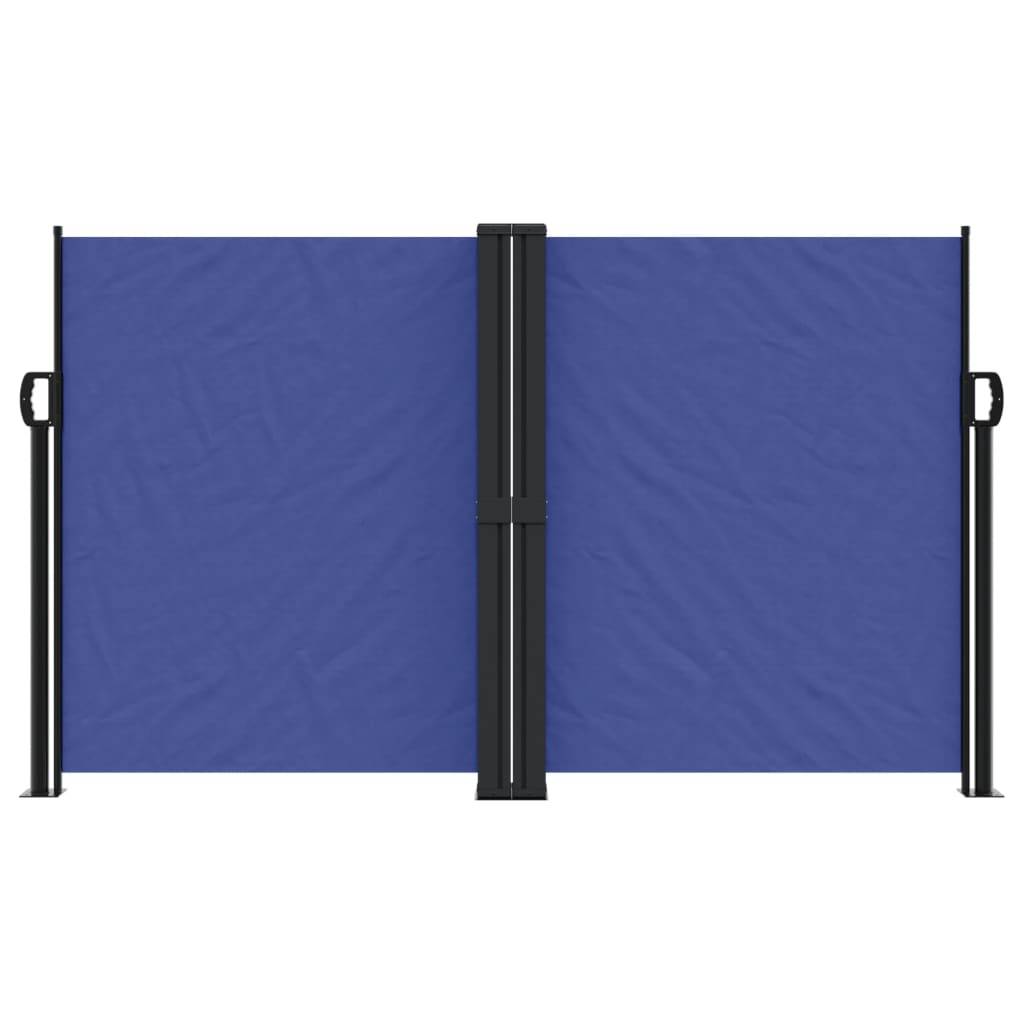 vidaXL Seitenmarkise Ausziehbar Blau 140x1200 cm