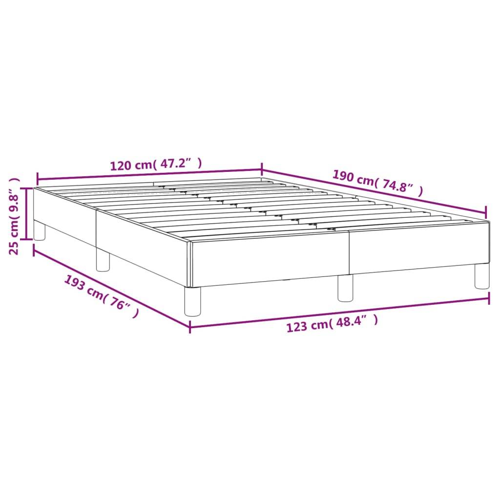 vidaXL Bettgestell ohne Matratze Blau 120x190 cm Stoff