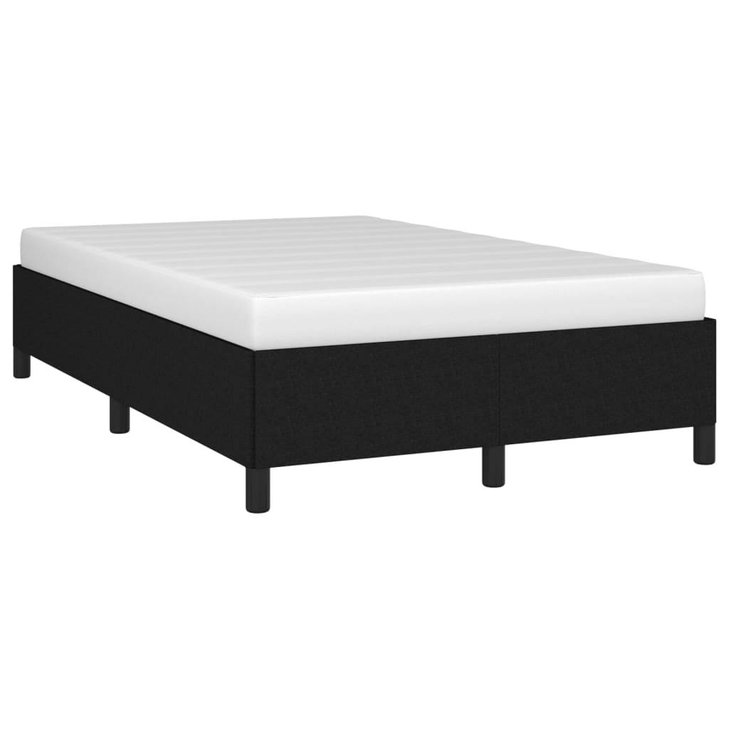 vidaXL Bettgestell ohne Matratze Schwarz 120x190 cm Stoff