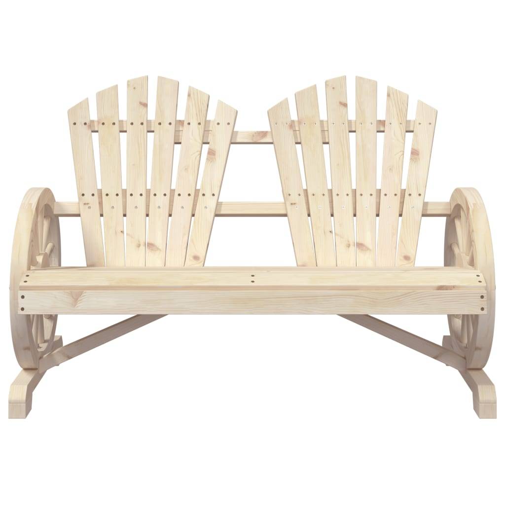 vidaXL Adirondack-Gartenstuhl 2-Sitzer Massivholz Tanne