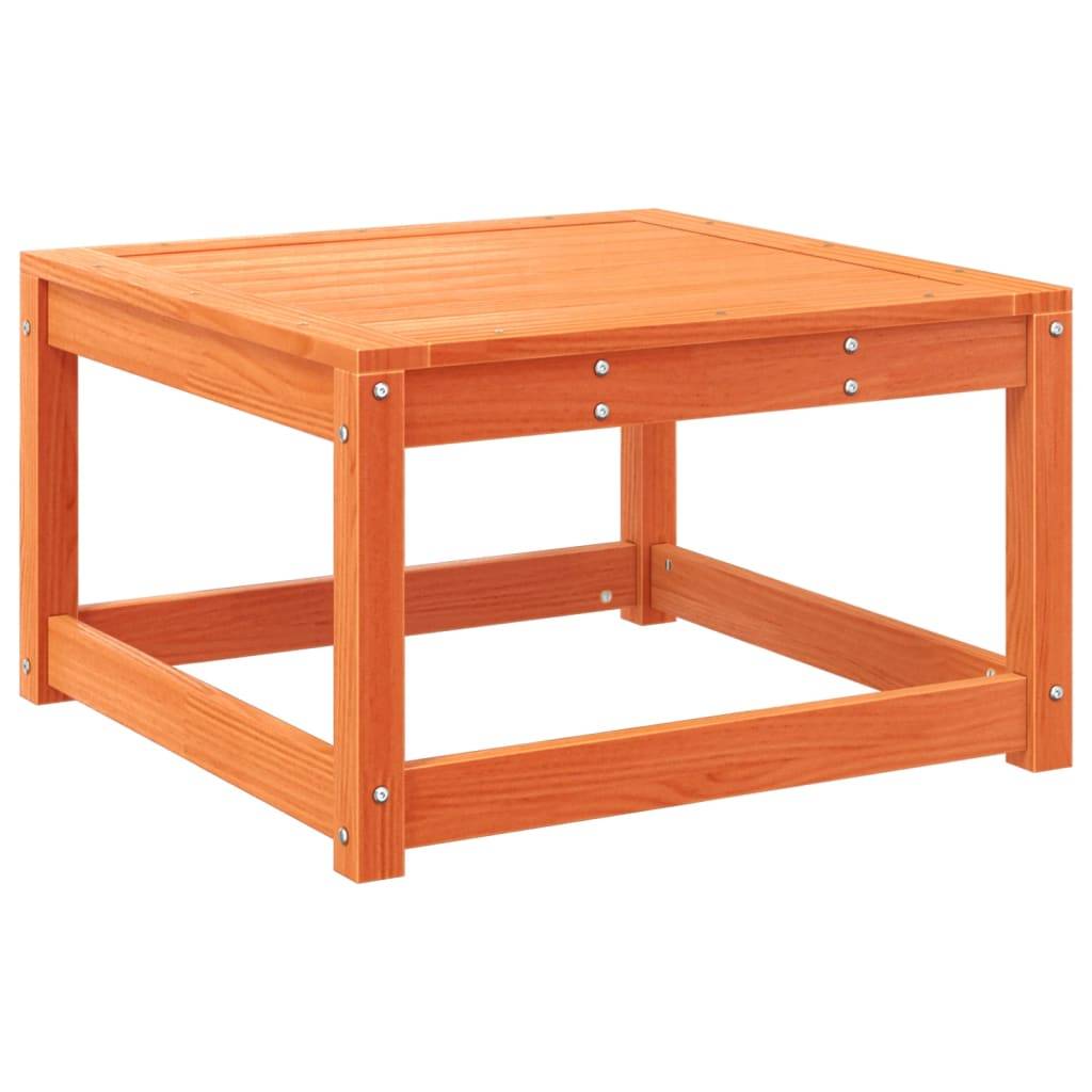 vidaXL 5-tlg. Garten-Sofagarnitur Wachsbraun Massivholz Kiefer