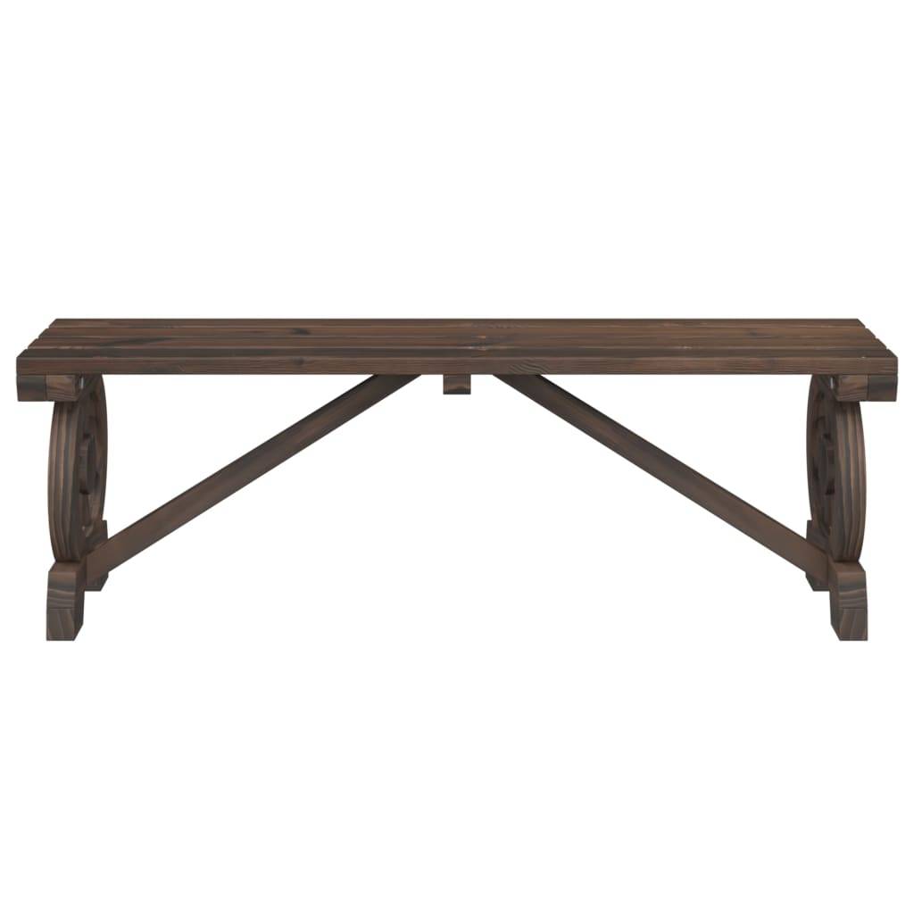 vidaXL Gartenbank 115 cm Massivholz Tanne