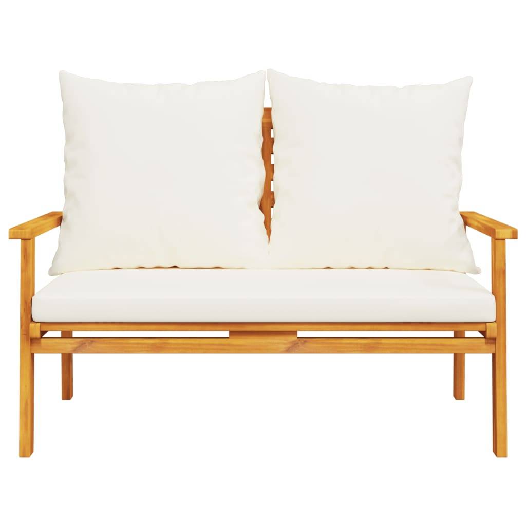 vidaXL Gartensofa 120 cm mit Kissen Massivholz Akazie