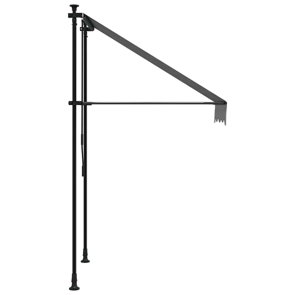 vidaXL Markise Einziehbar Anthrazit 100x150 cm Stoff und Stahl