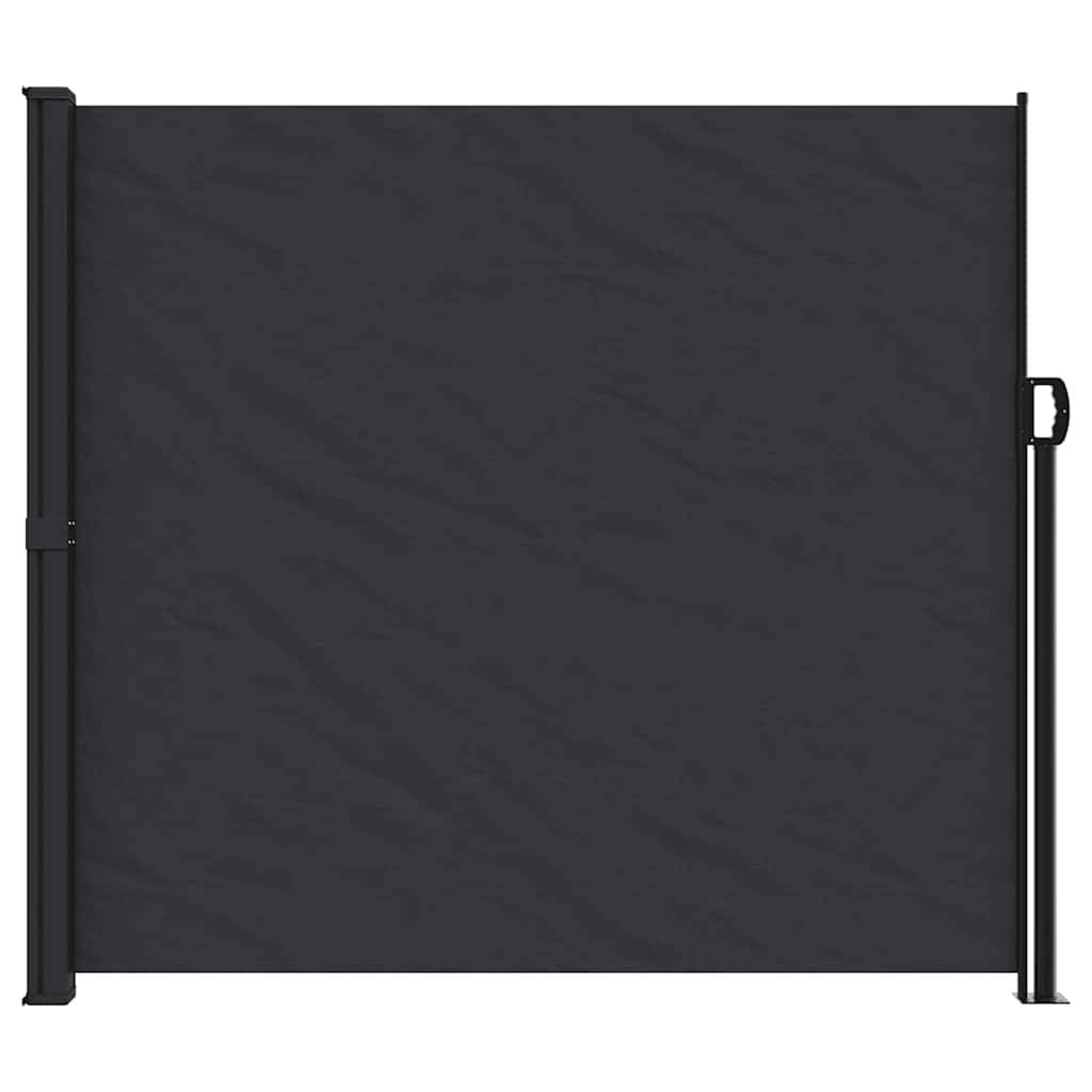 vidaXL Seitenmarkise Ausziehbar Schwarz 180x600 cm