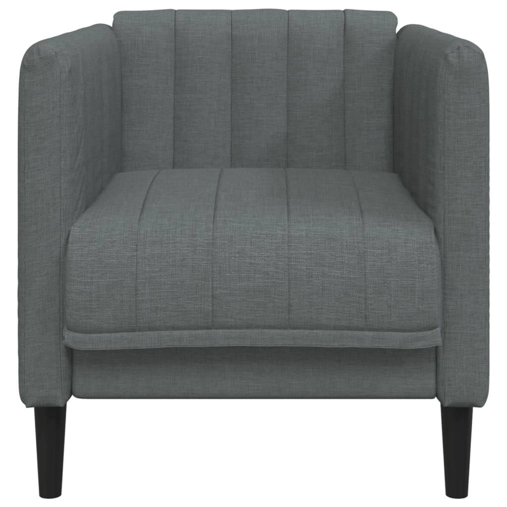 vidaXL Sessel Dunkelgrau Stoff