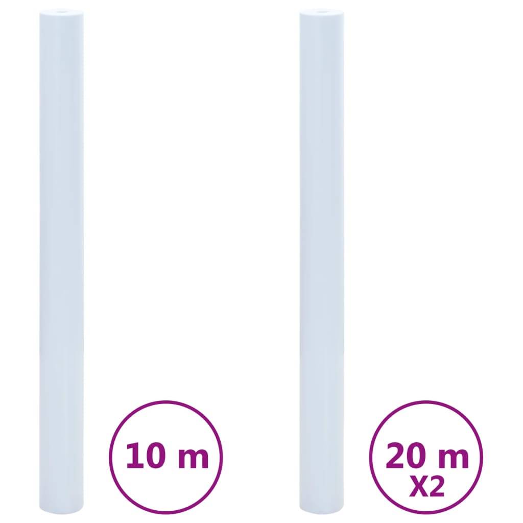 vidaXL Fensterfolien 3 Stk. Statisch Matt Transparent Weiß PVC