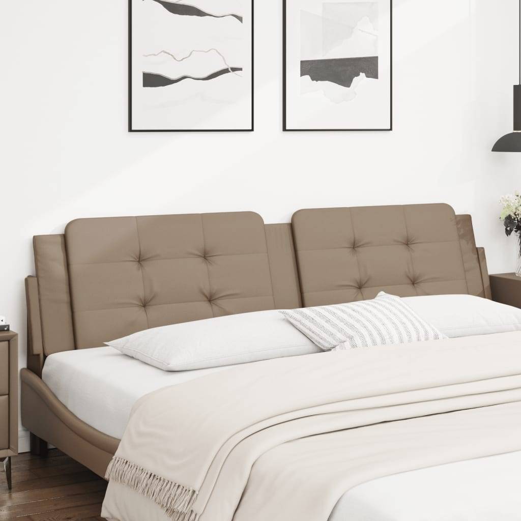 vidaXL Kopfteil-Kissen "Zadar" Cappuccino-Braun 200 cm Kunstleder
