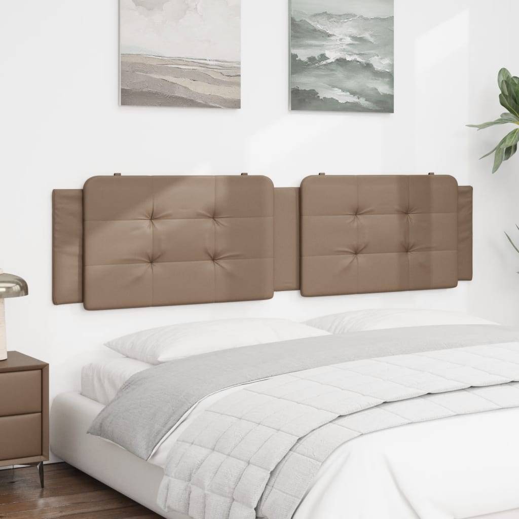 vidaXL Kopfteil-Kissen "Zadar" Cappuccino-Braun 200 cm Kunstleder