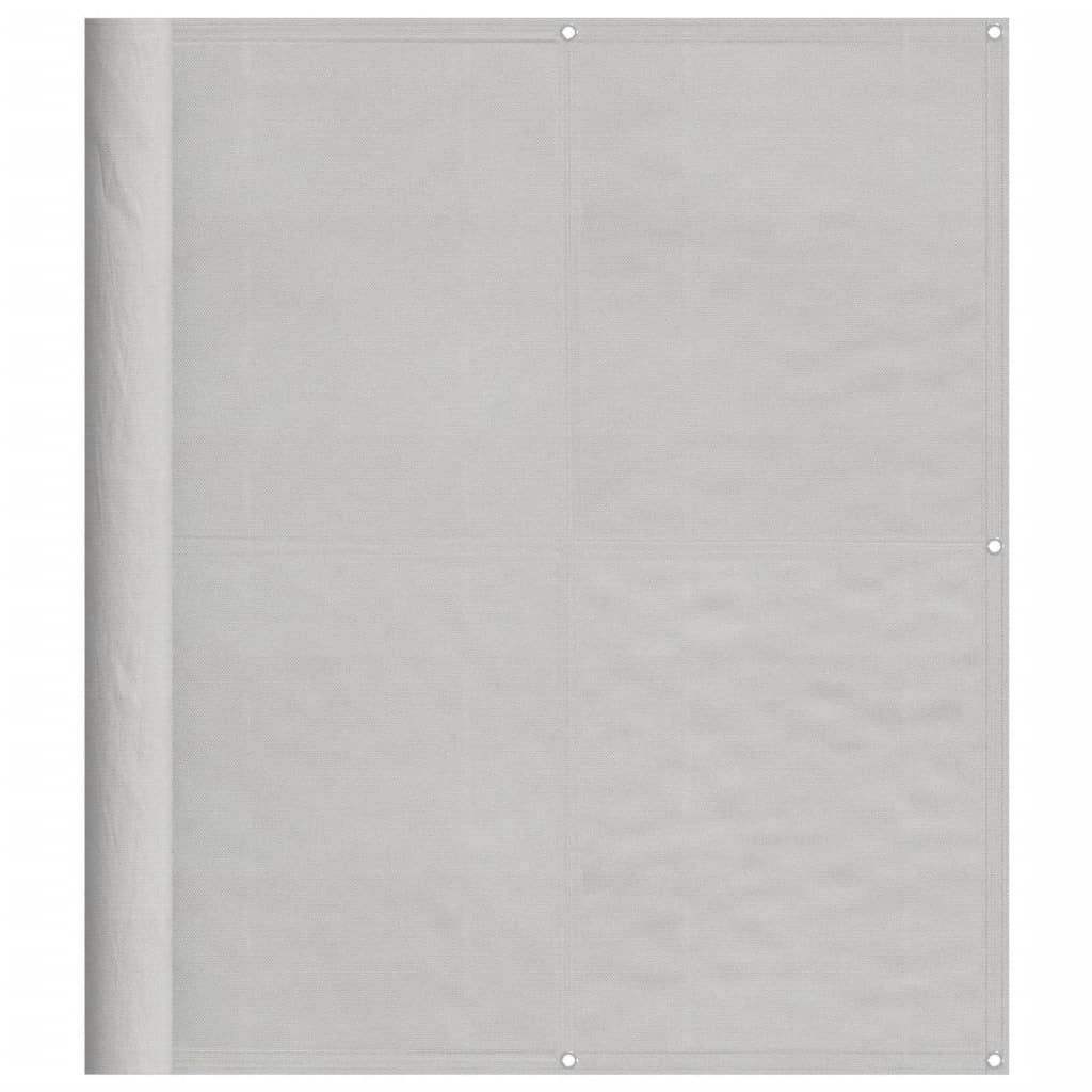 vidaXL Balkon-Sichtschutz Hellgrau 120x600 cm 100 % Polyester-Oxford