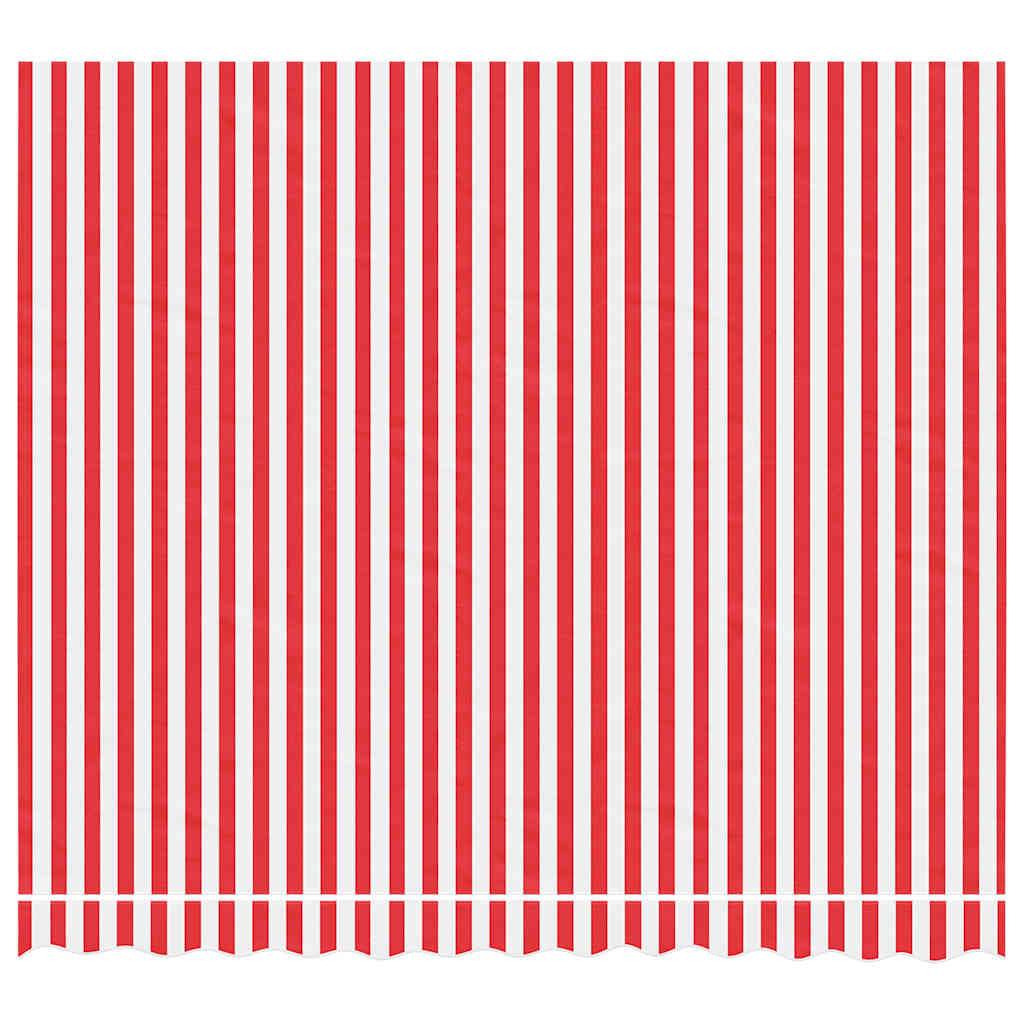 vidaXL Markisenbespannung Rot und Weiß Gestreift 3x2,5 m