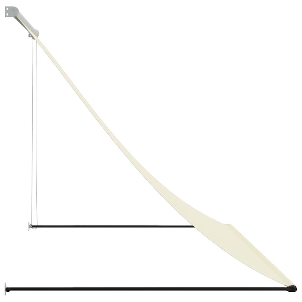 vidaXL Markise Einziehbar Creme 250x150 cm Stoff und Stahl