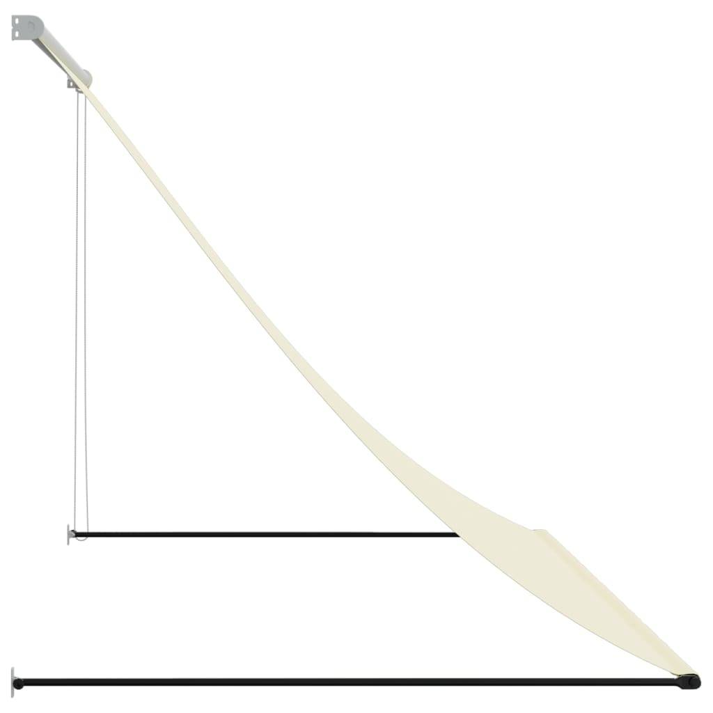 vidaXL Markise Einziehbar Creme 200x150 cm Stoff und Stahl
