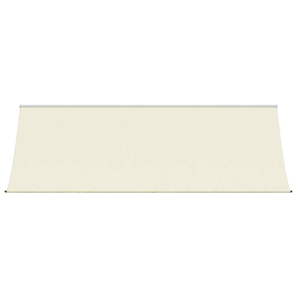 vidaXL Markise Einziehbar Creme 350x150 cm Stoff und Stahl
