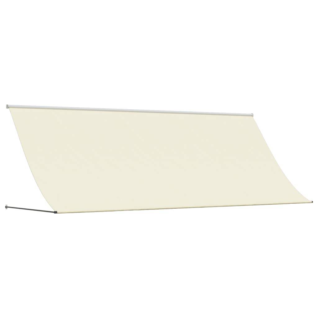 vidaXL Markise Einziehbar Creme 350x150 cm Stoff und Stahl