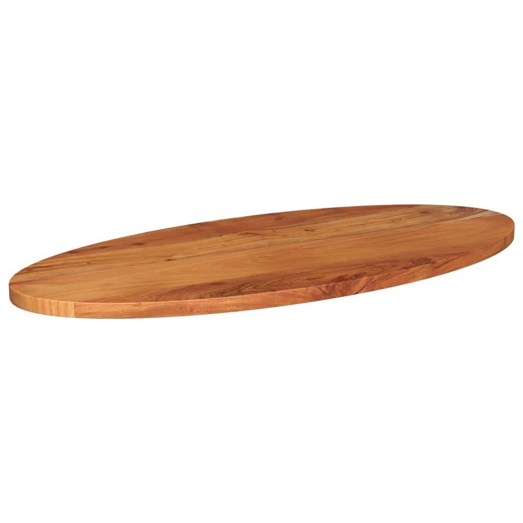 vidaXL Tischplatte 100x40x2,5 cm Oval Massivholz Akazie