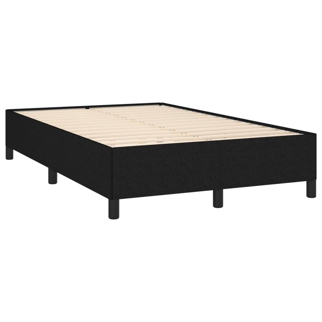 vidaXL Bettgestell ohne Matratze Schwarz 120x190 cm Stoff