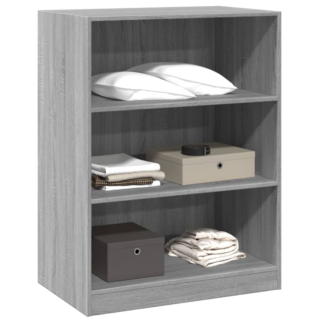 vidaXL Kleiderschrank Grau Sonoma 77x48x102 cm Holzwerkstoff