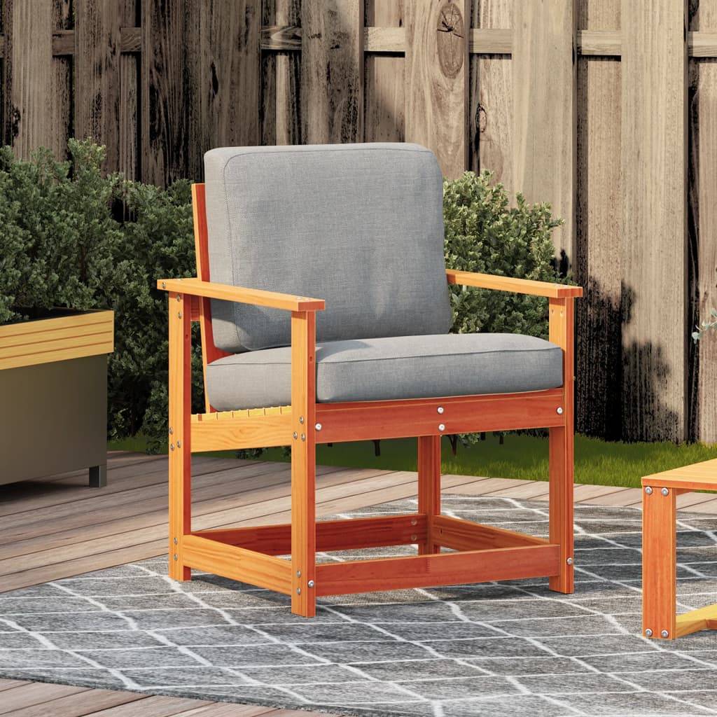 vidaXL Gartenstuhl Wachsbraun 62x56x77 cm Massivholz Kiefer