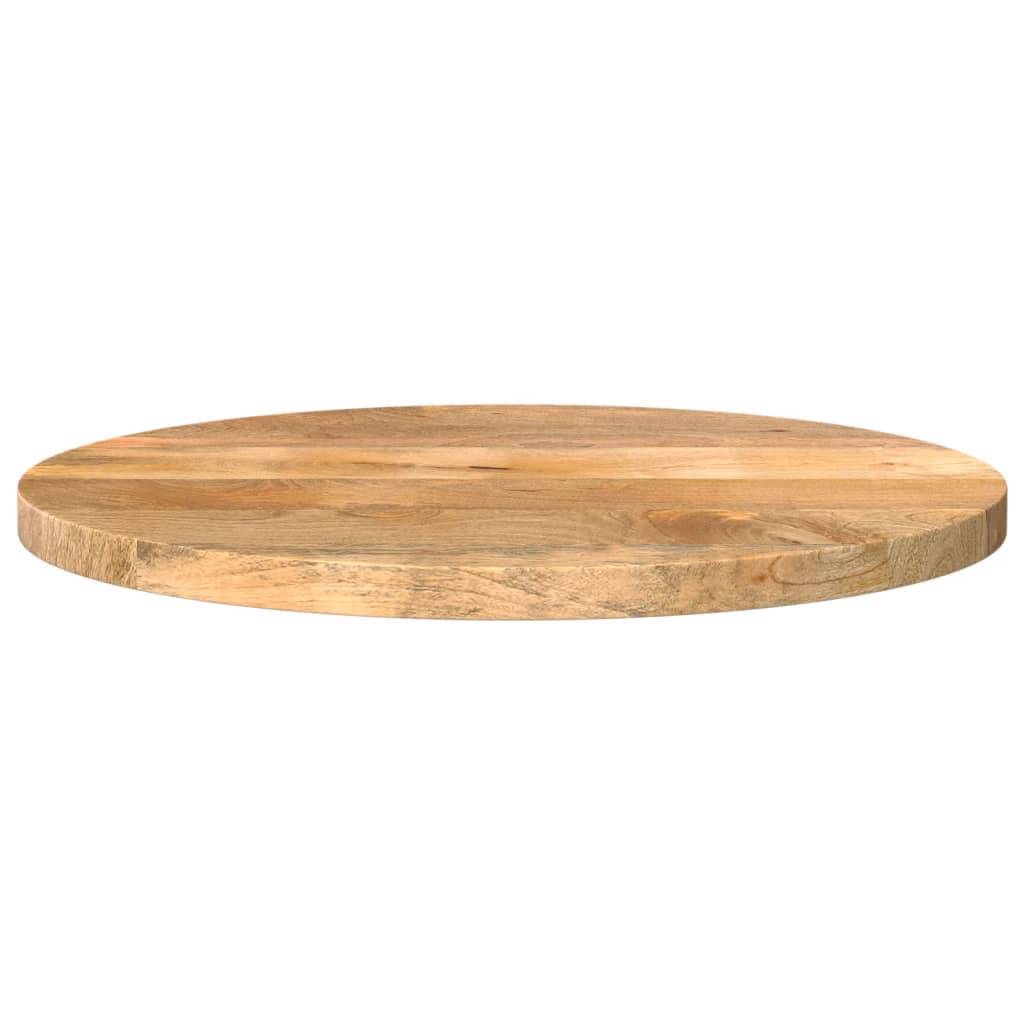 vidaXL Tischplatte Ø 60x3,8 cm Rund Massivholz Mango