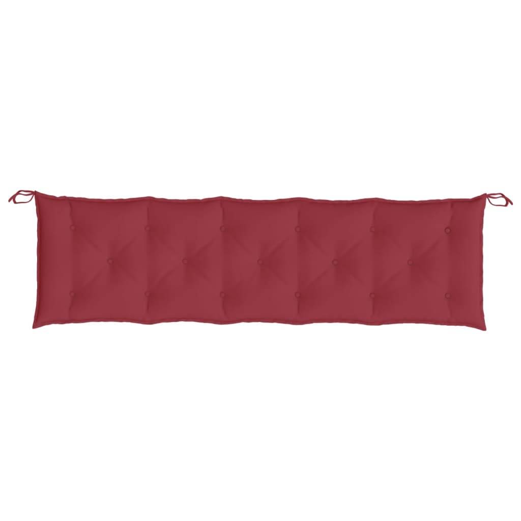 vidaXL Gartenbank-Auflage Weinrot 180x50x7 cm Oxford-Gewebe