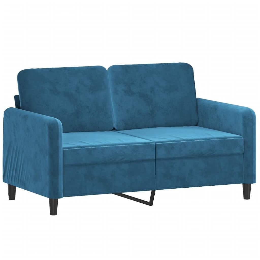 vidaXL 3-tlg. Sofagarnitur Blau Samt