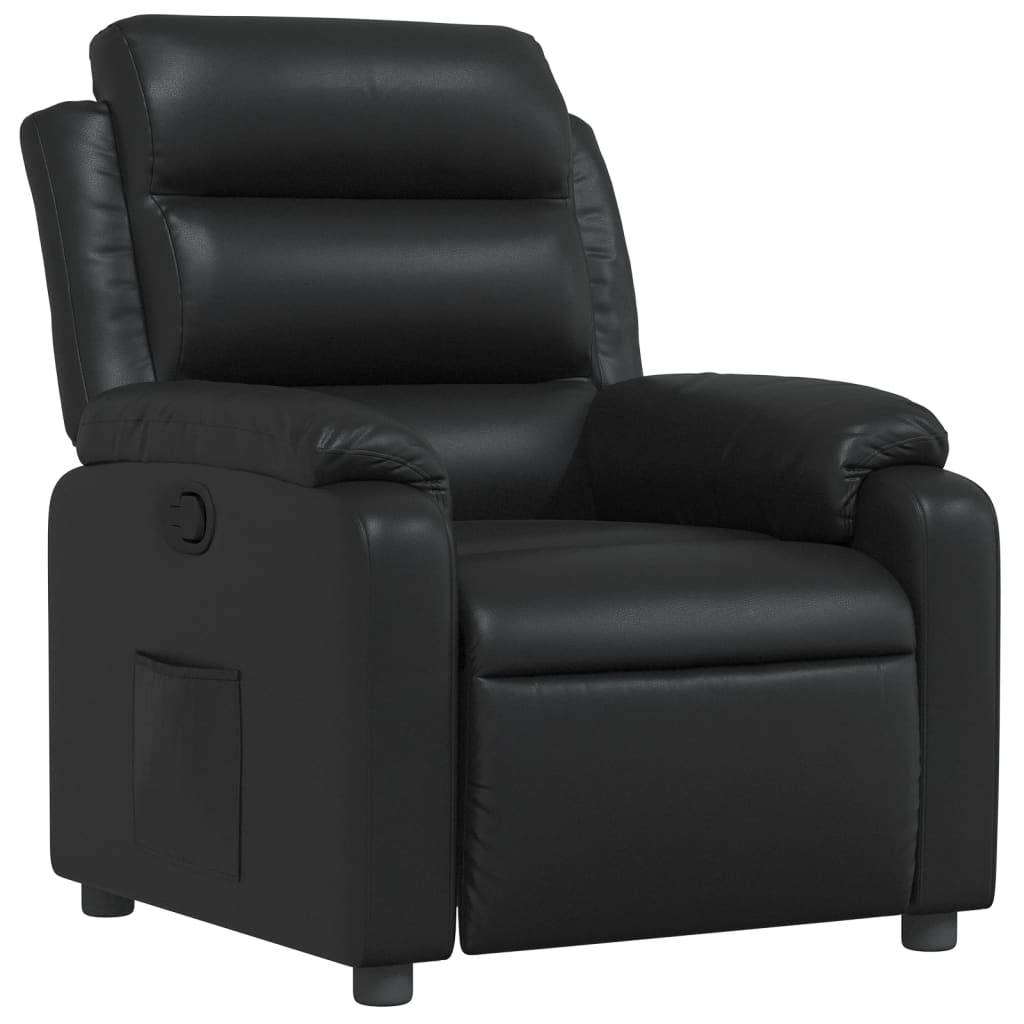 vidaXL Relaxsessel Schwarz Kunstleder