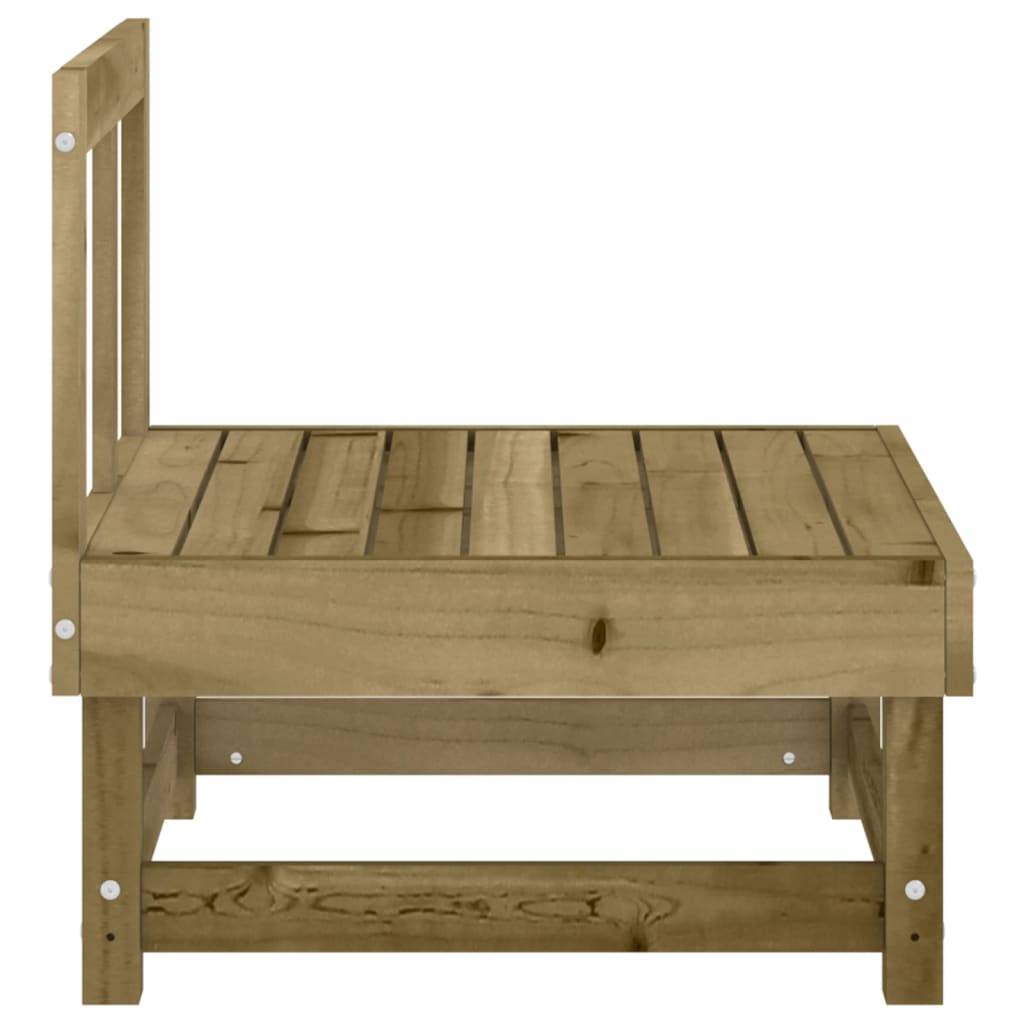 vidaXL Garten-Mittelsofa Kiefernholz Imprägniert