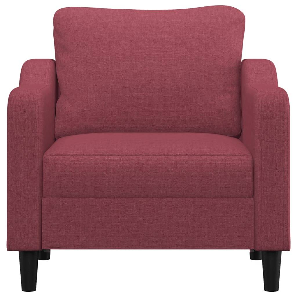 vidaXL Sessel Weinrot 60 cm Stoff