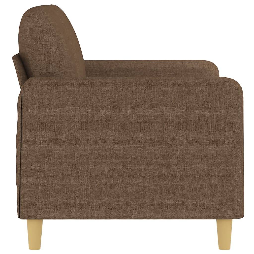 vidaXL 2-Sitzer-Sofa Braun 120 cm Stoff