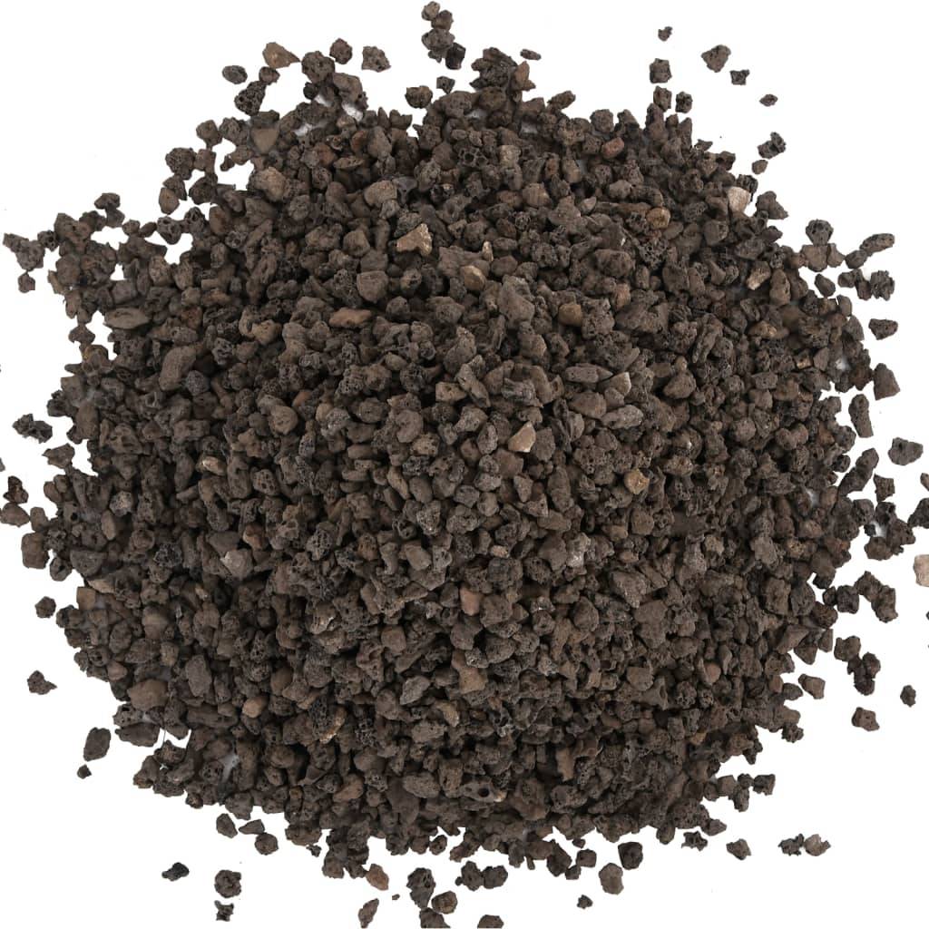 vidaXL Basalt-Kies 25 kg Schwarz 5-8 mm