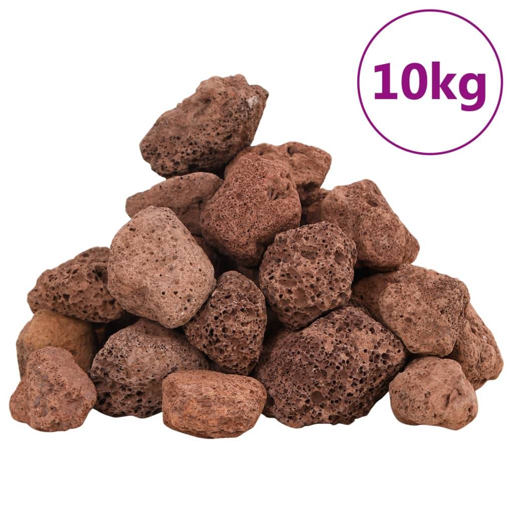 vidaXL Lavagranulat 10 kg Rot 3-5 cm