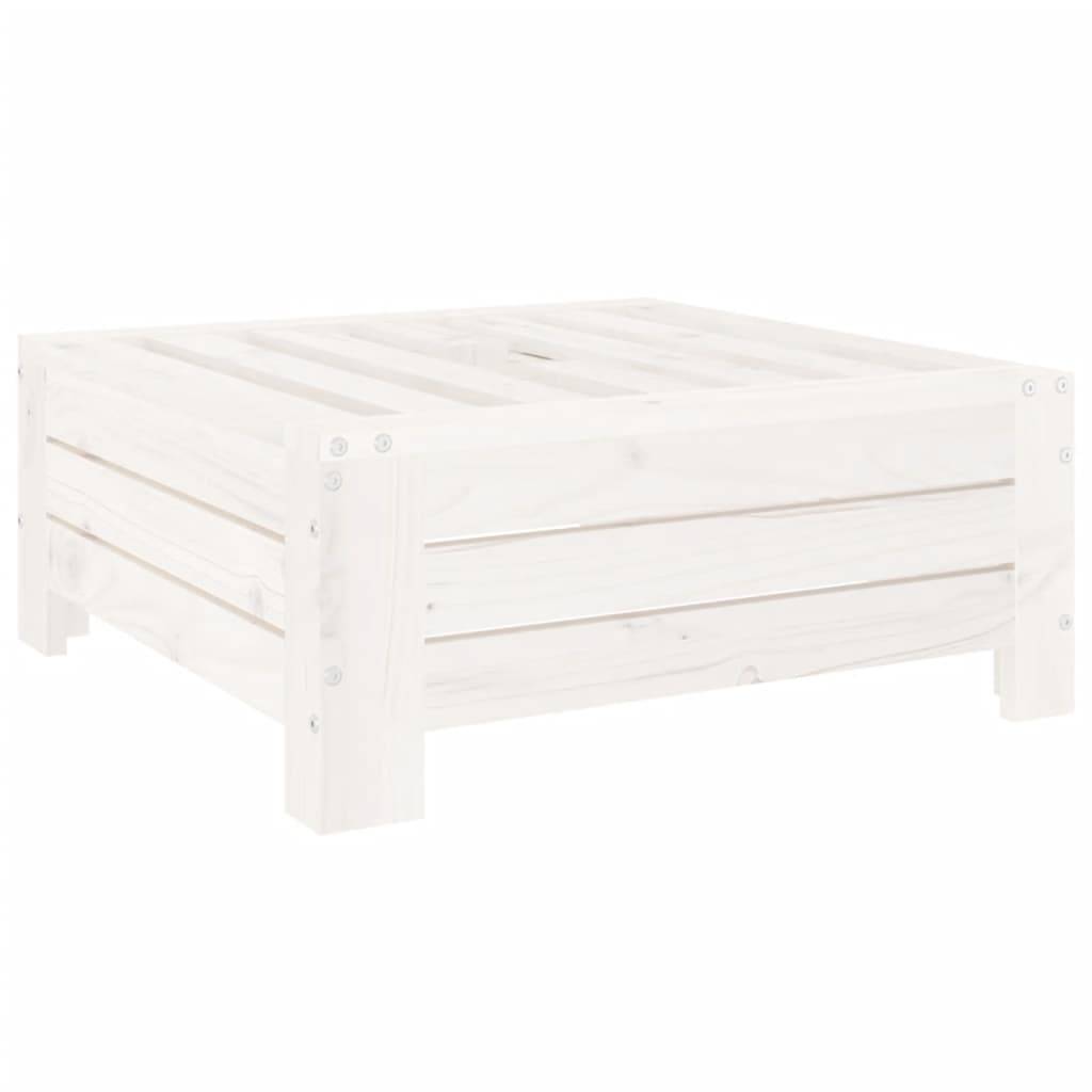 vidaXL Verkleidung für Sonnenschirmständer Weiß Massivholz Kiefer