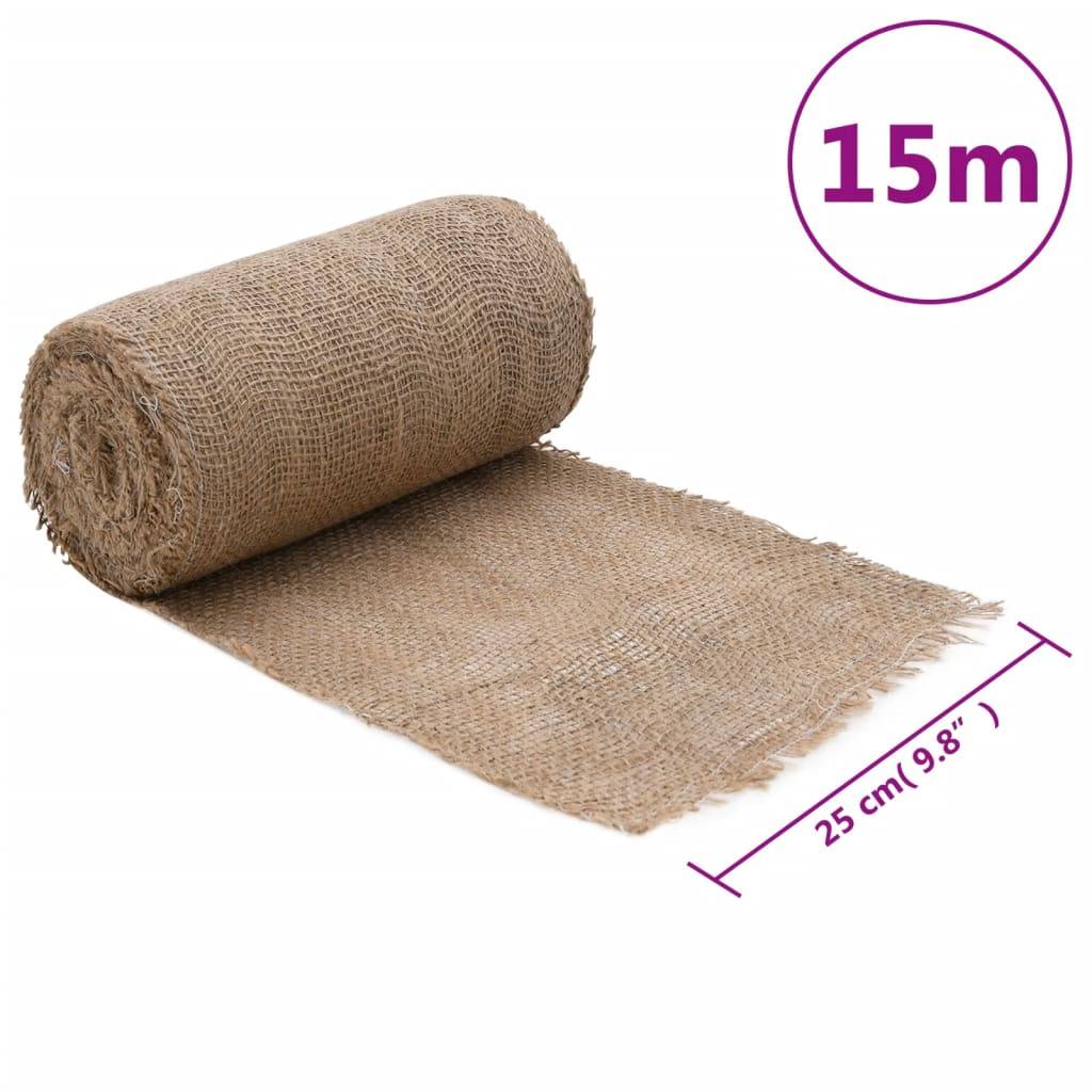vidaXL Jutegewebe 0,25x15 m 100% Jute 200 g/m²