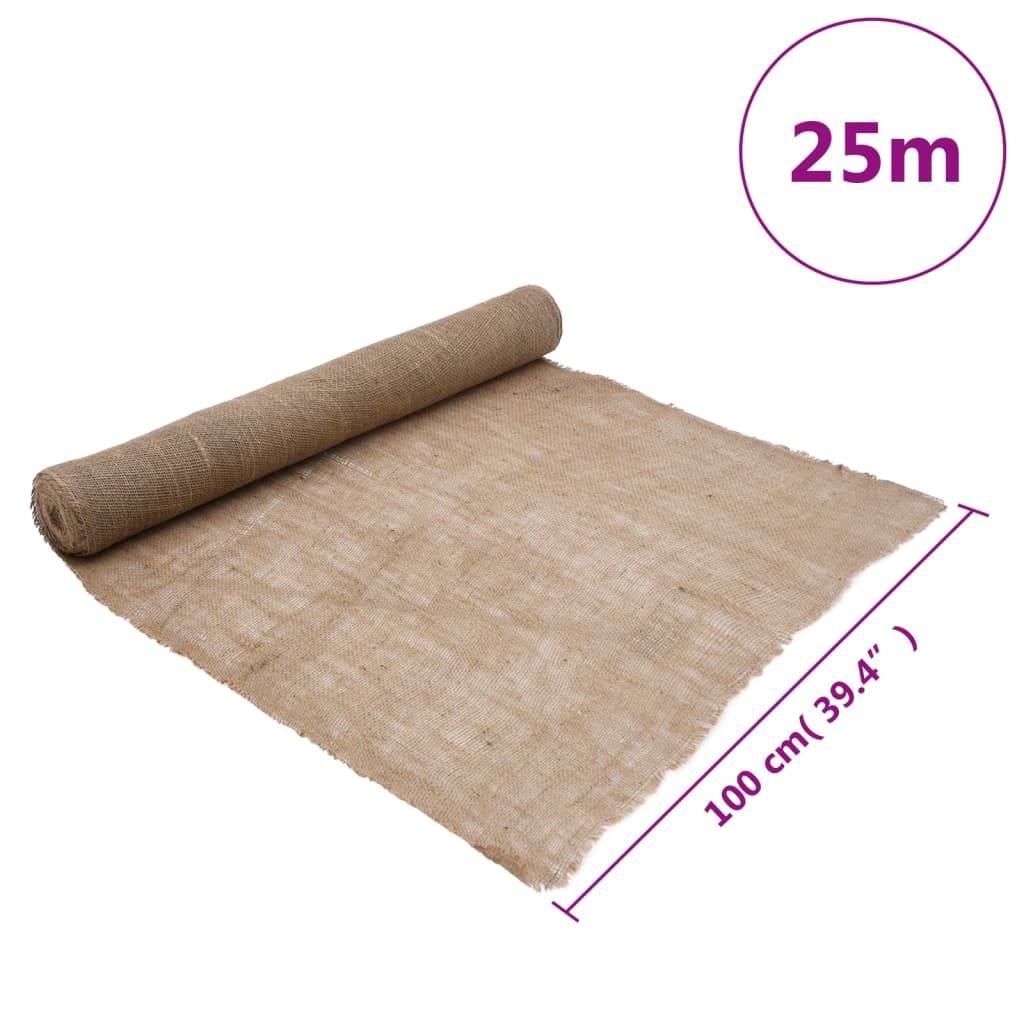 vidaXL Jutegewebe 1x25 m 100% Jute 200 g/m²