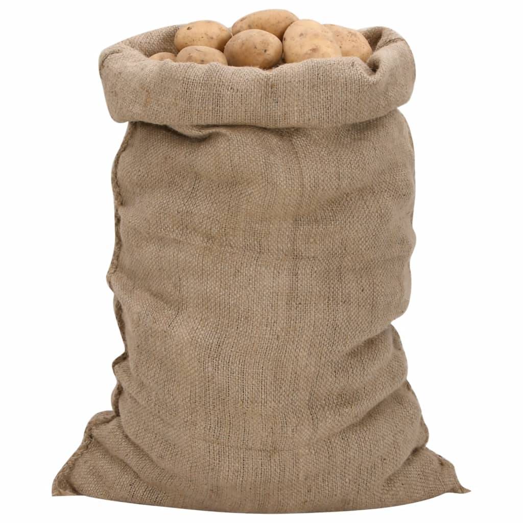vidaXL Jutesäcke 30 Stk. 60x105 cm 100% Jute 340 g/m²