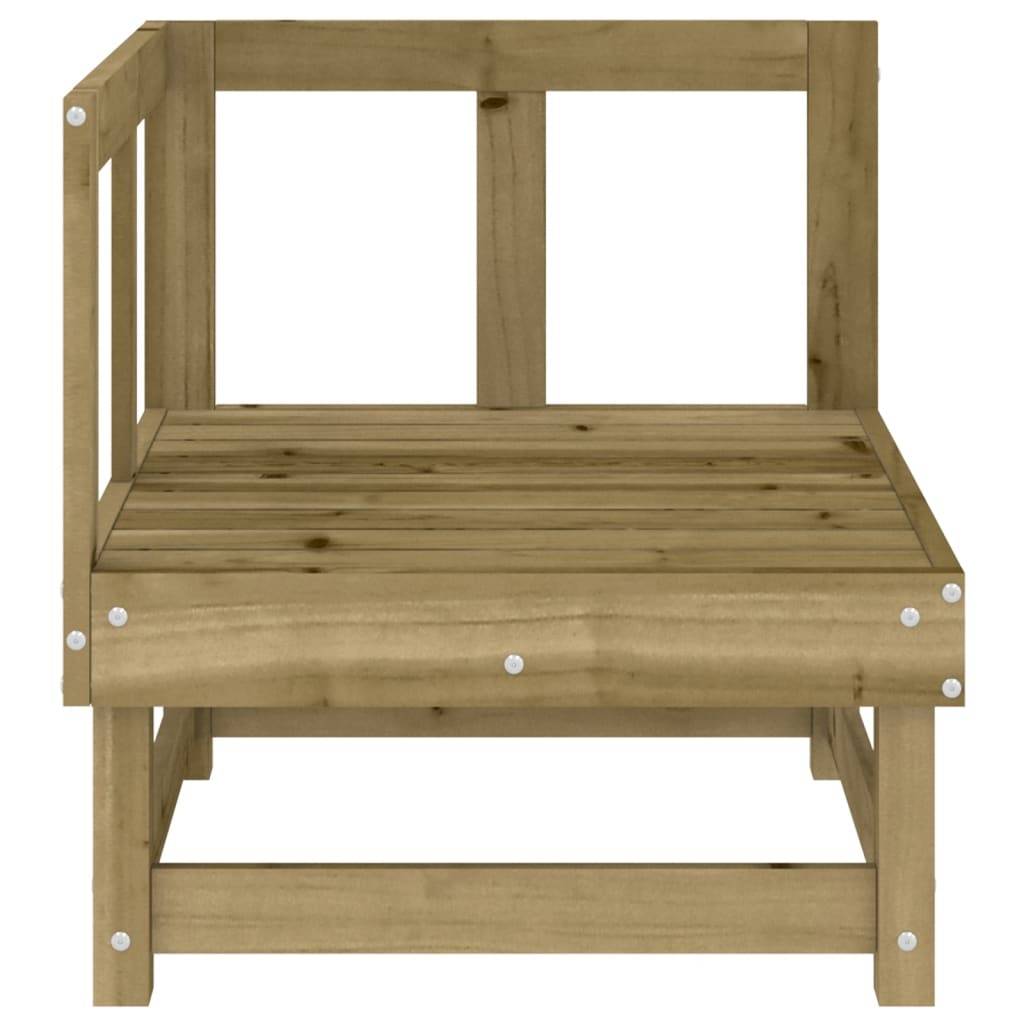 vidaXL Garten-Ecksofa Imprägniertes Kiefernholz