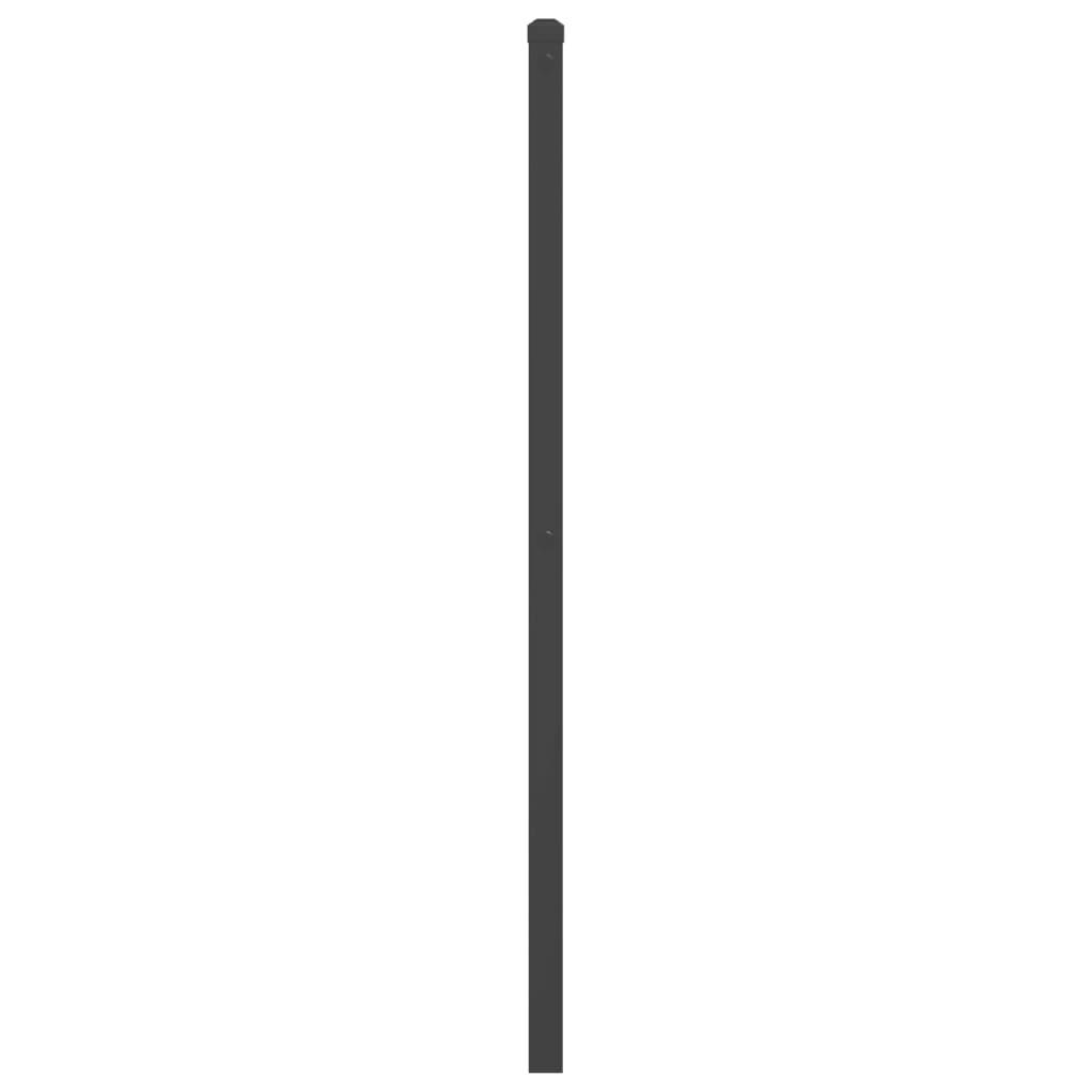 vidaXL Kopfteil Metall Schwarz 180 cm