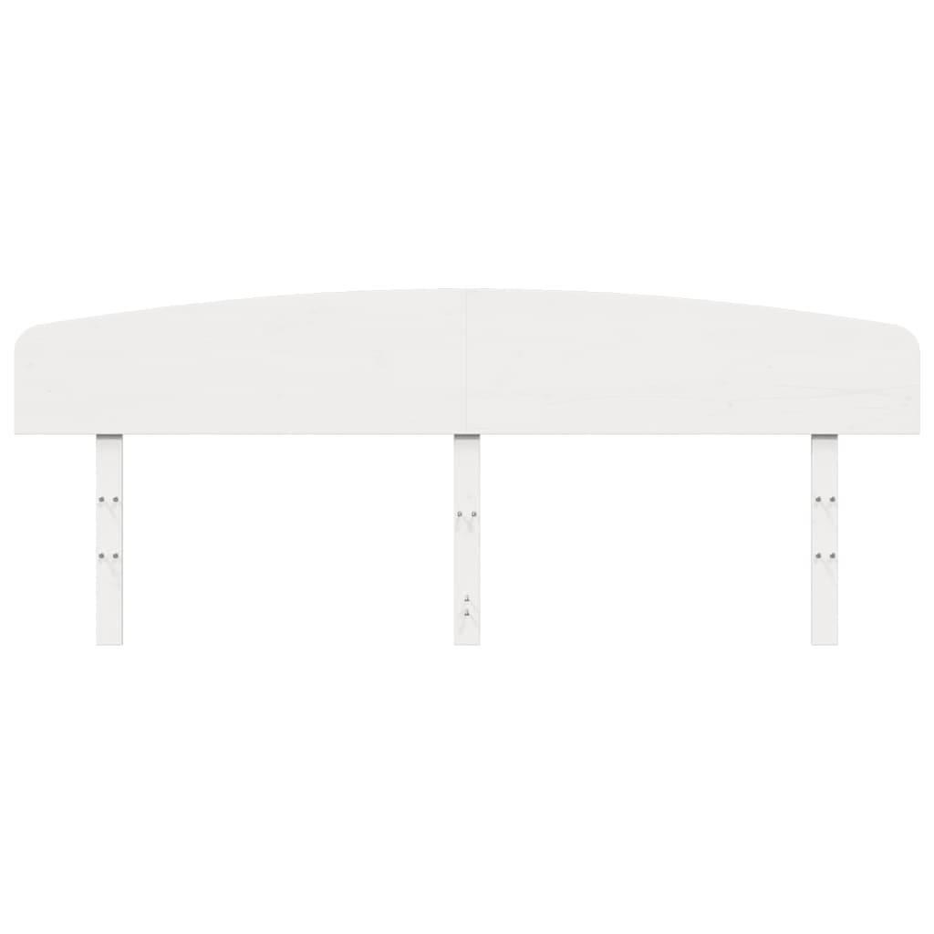 vidaXL Kopfteil Weiß 200 cm Massivholz Kiefer