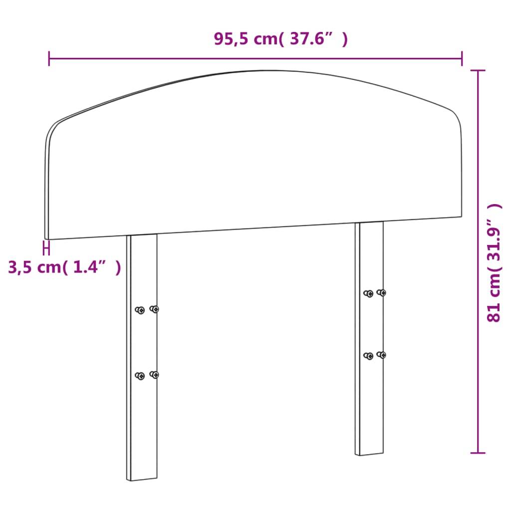 vidaXL Kopfteil 90 cm Massivholz Kiefer