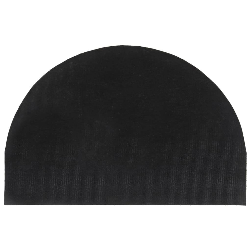 vidaXL Fußmatte Natur Halbrund 40x60 cm Kokosfaser Getuftet
