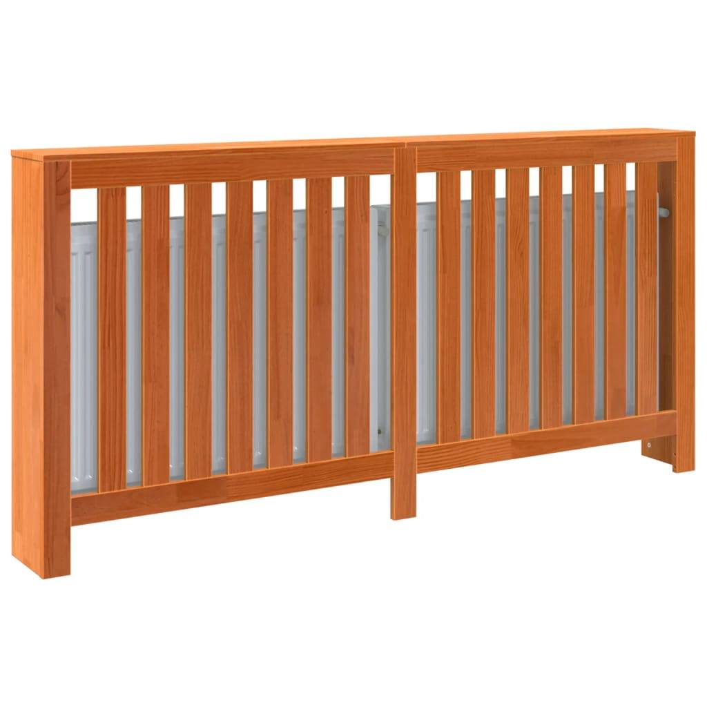 vidaXL Heizkörperverkleidung Wachsbraun 169x19x84 cm Massivholz Kiefer
