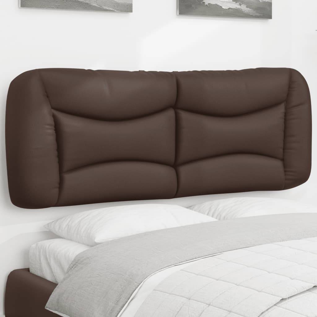 vidaXL Kopfteil-Kissen "Hvar" Braun 120 cm Kunstleder