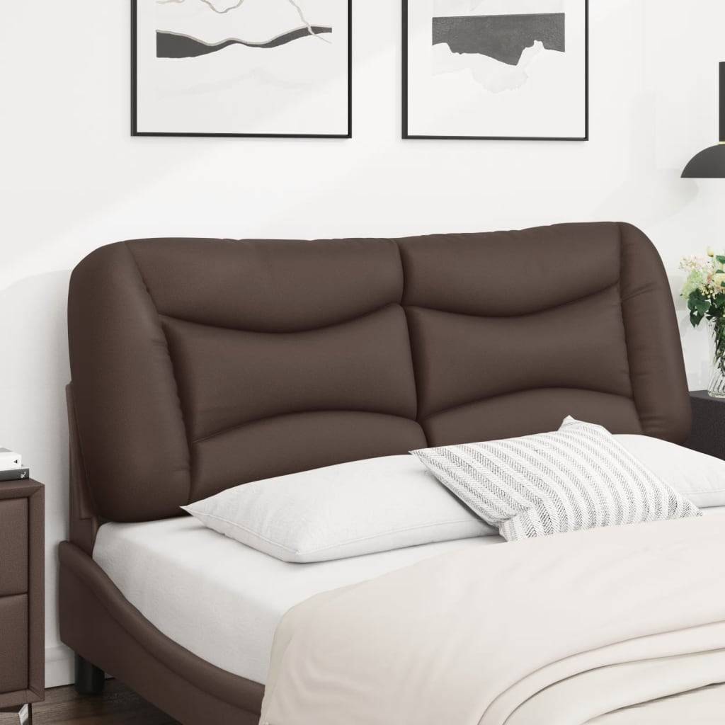 vidaXL Kopfteil-Kissen "Hvar" Braun 120 cm Kunstleder